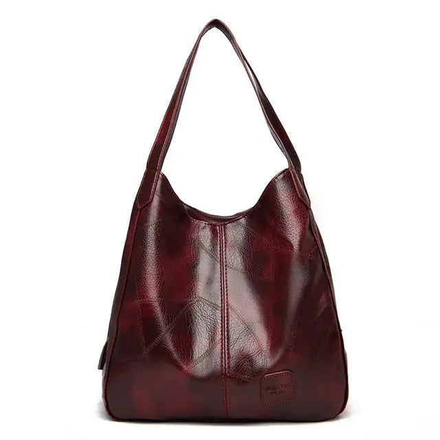 Vintage PU Leather Hand bag For Women