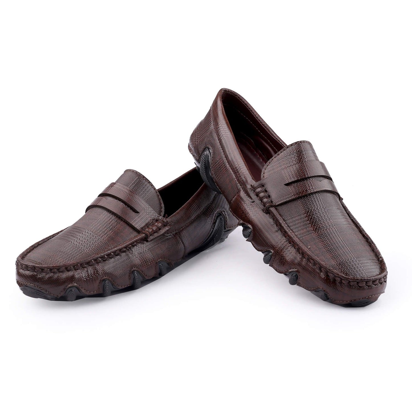 Terra Black Colour Loafer Look Crocodile Style Shoes for Men