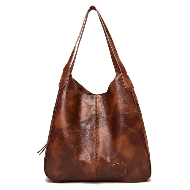 Vintage PU Leather Hand bag For Women