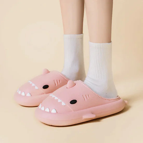 Cozy Shark Slides [women shoes]