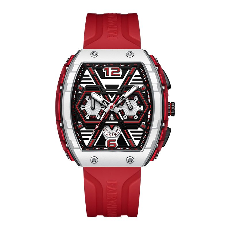 Multi-Hand Chronograph Rubber Strap watch