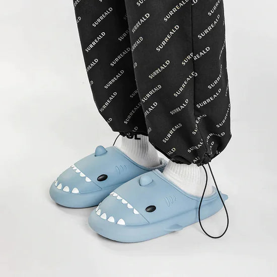 Cozy Shark Slides [women shoes]