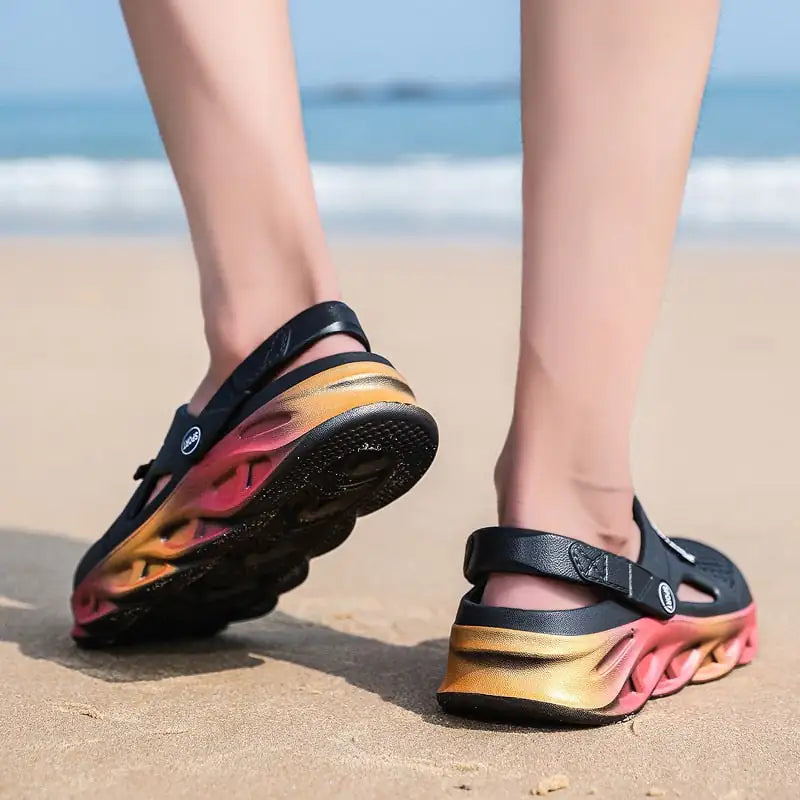 Colorful Beach Crocs shoes