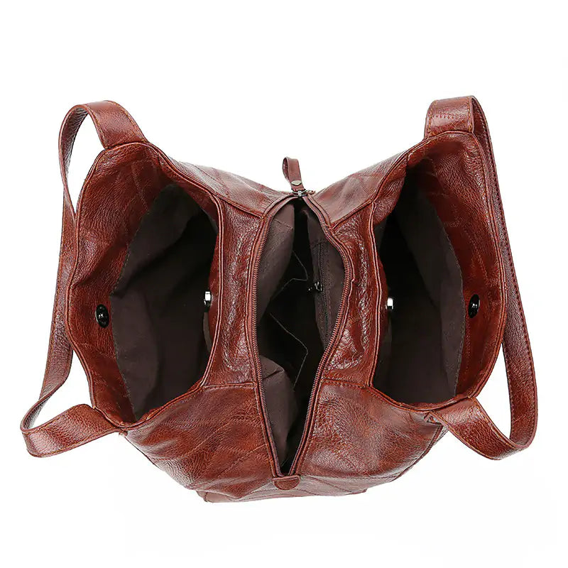 Vintage PU Leather Hand bag For Women