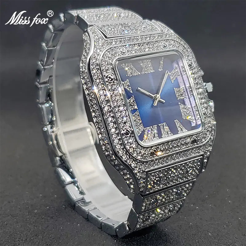 Ice Out Diamond Square Watch