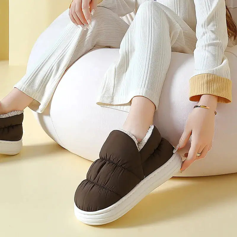 Thick Plush Unisex Flats women shoes