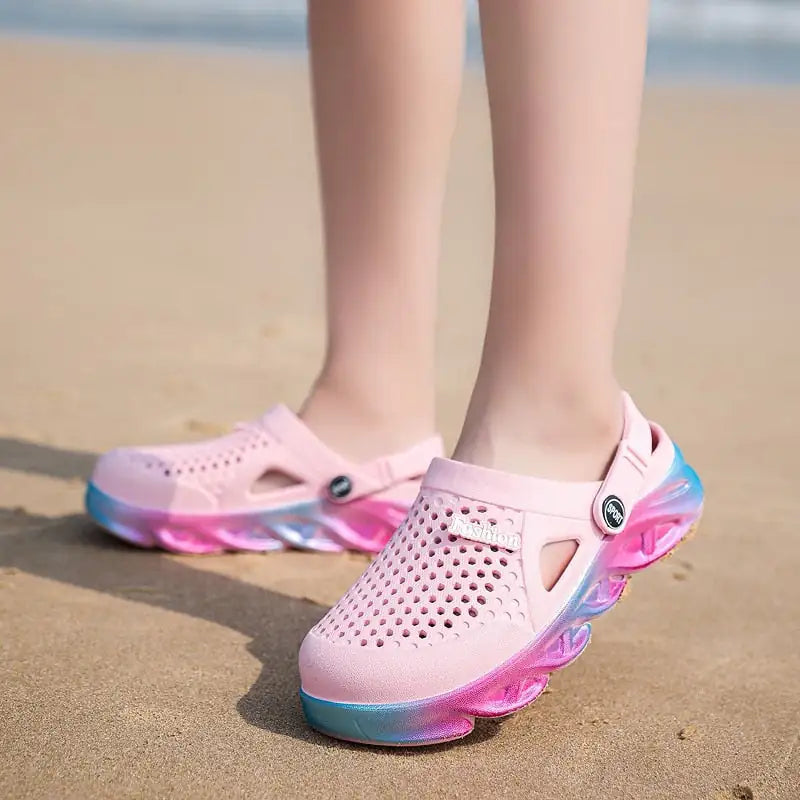 Colorful Beach Crocs shoes