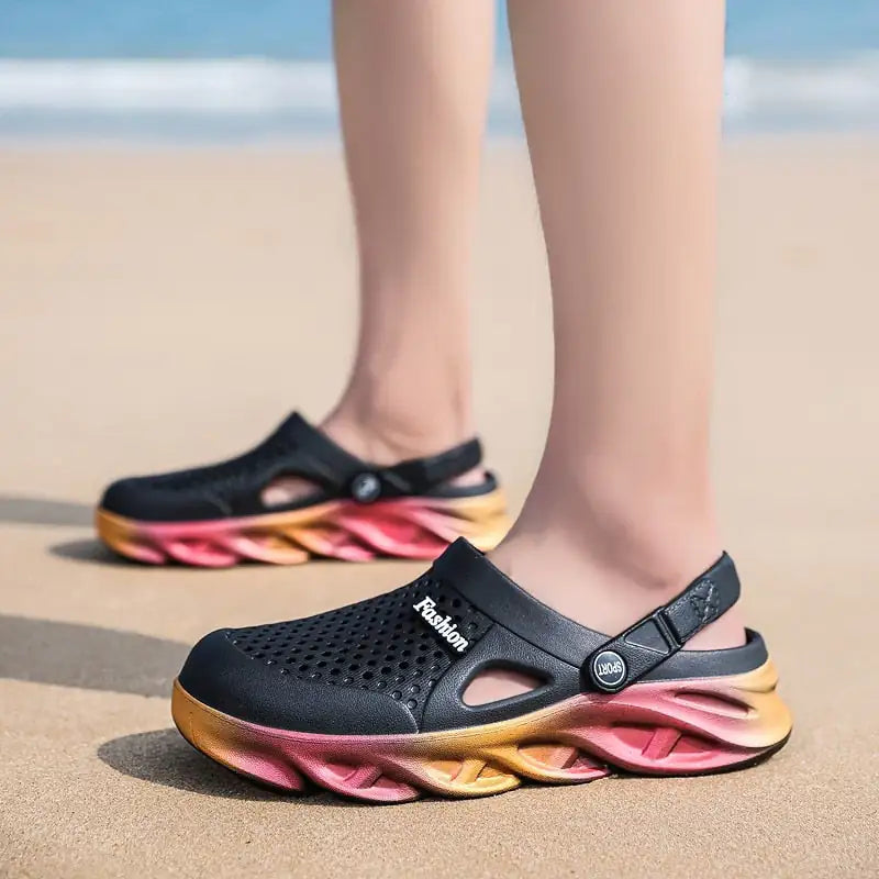 Colorful Beach Crocs shoes