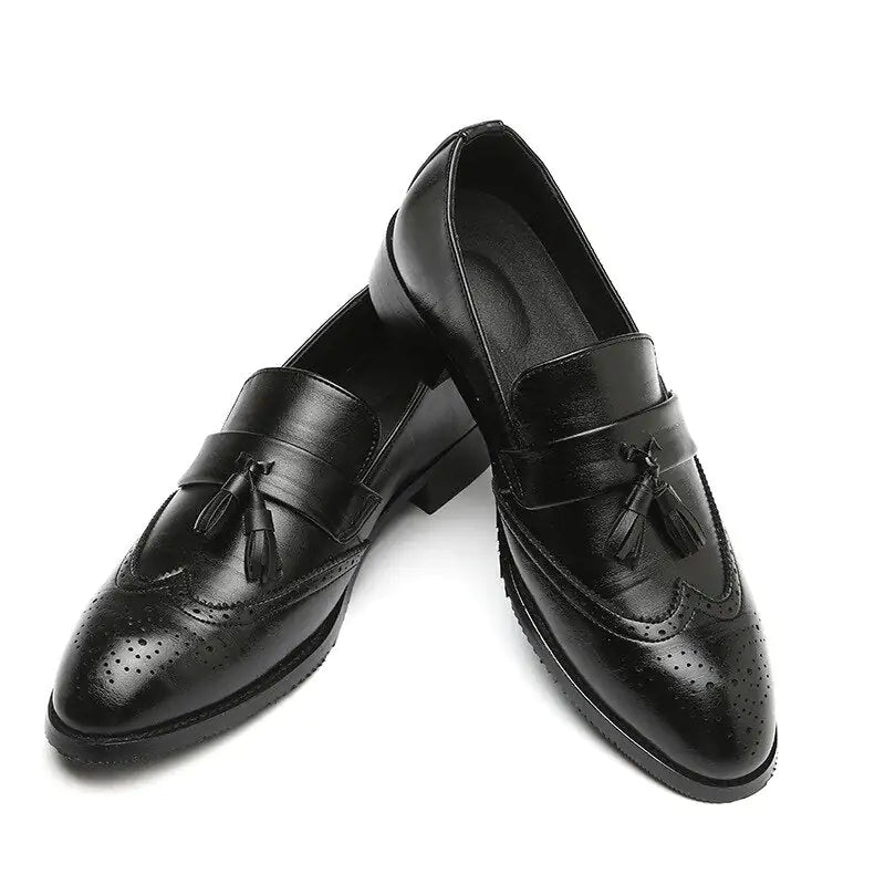 Classic Leather Tassel Loafers shoes